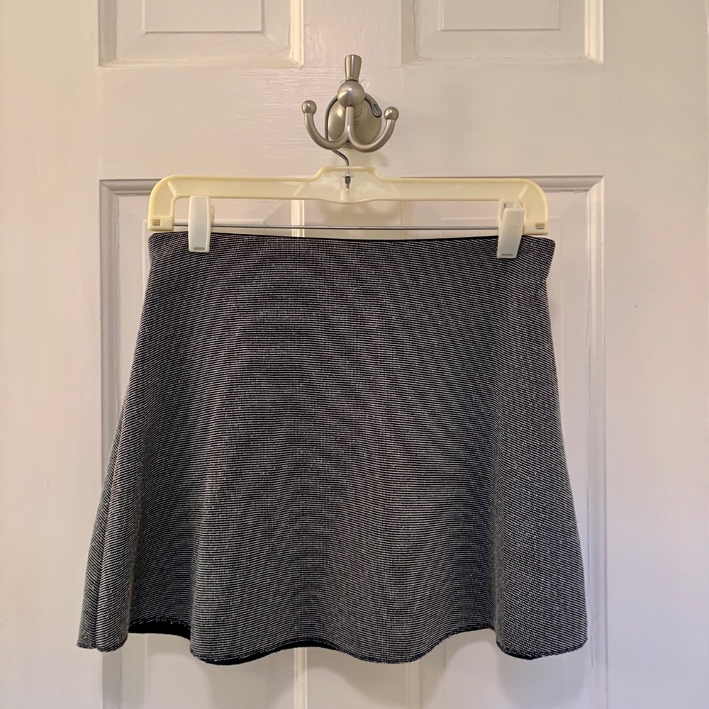 Zara micro print knit miniskirt - Navy Blue, M